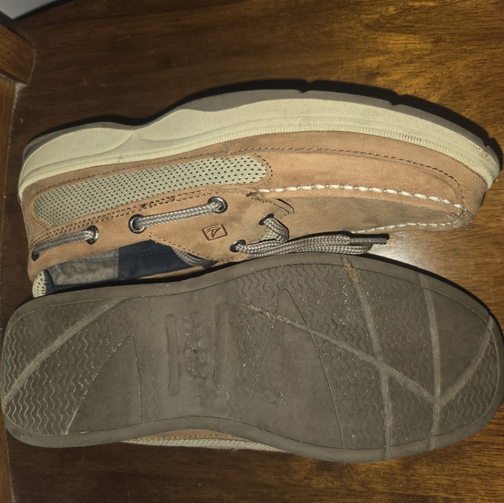 Sperry Boys Topsider Lanyard boat shoes size Y5.5M - Picture 6 of 9